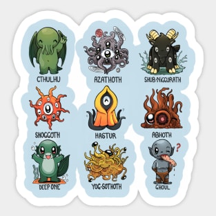 Lovecraft Demons Sticker